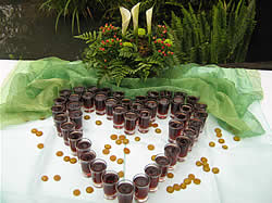 Sherry table at Bushveld Lodge Wedding Venue in Nelspruit